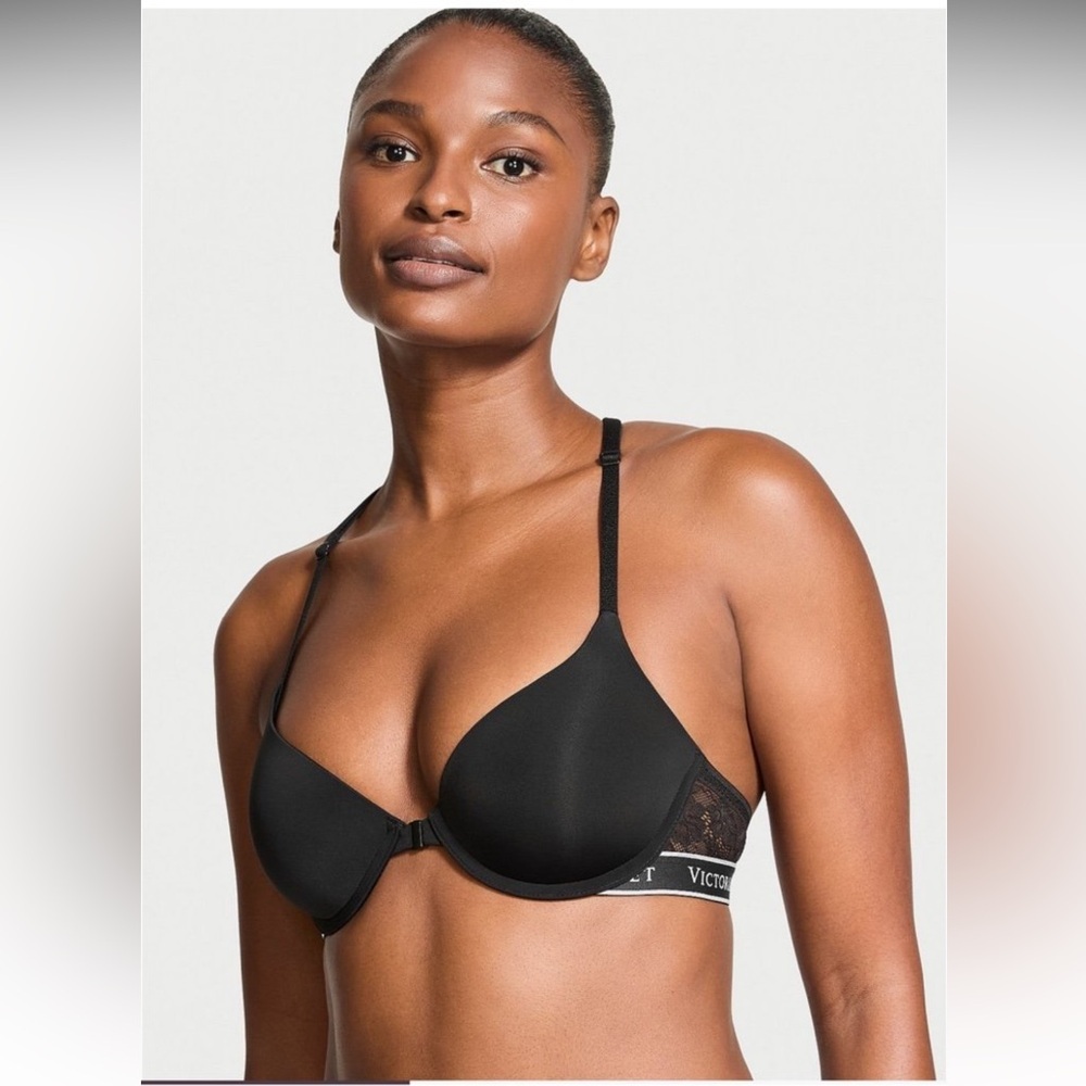 Victoria's Secret Black T-Shirt Bra Intimates Size 38C